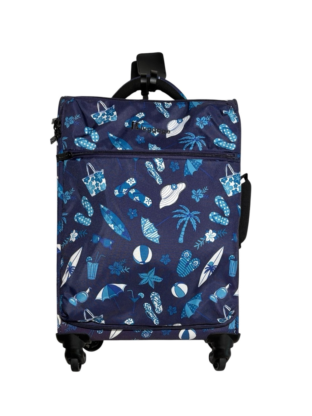 carry-on suitcase 20” Spinner bag summer beac color purple, blue, white